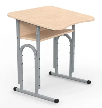 Стіл учнівський 05 №4-6/700х500 нахил без полиці МФ Вересень